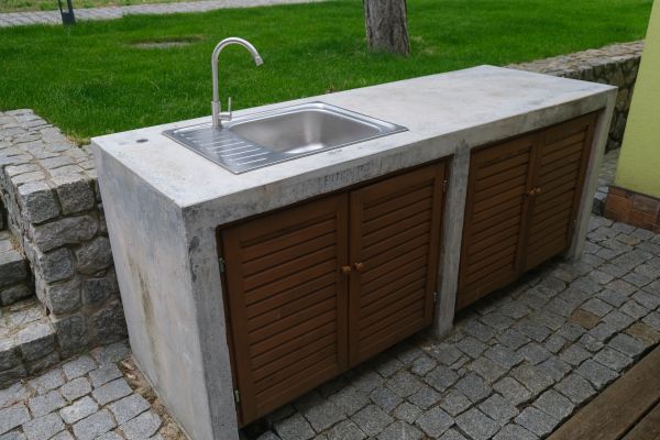 Exterior Cabinet Installation in Sugar Land